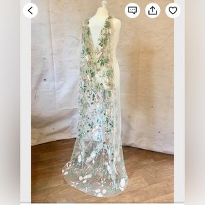 Beautiful Floral Bridal Cape